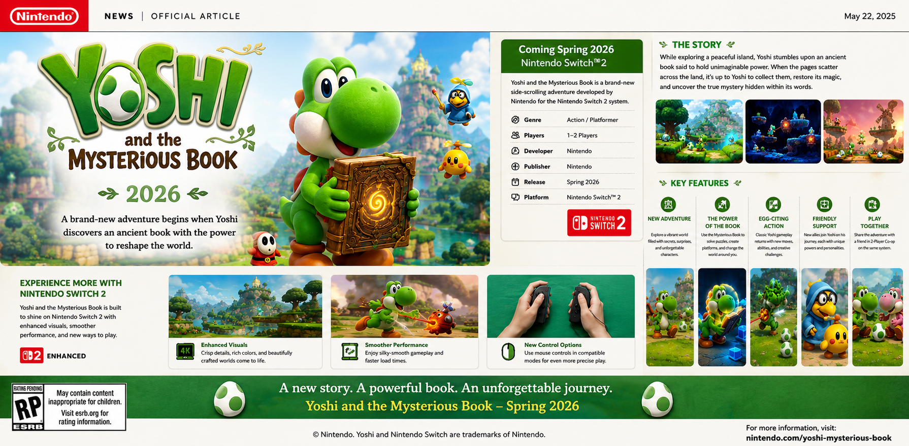 Yoshi and the Mysterious Book 2026