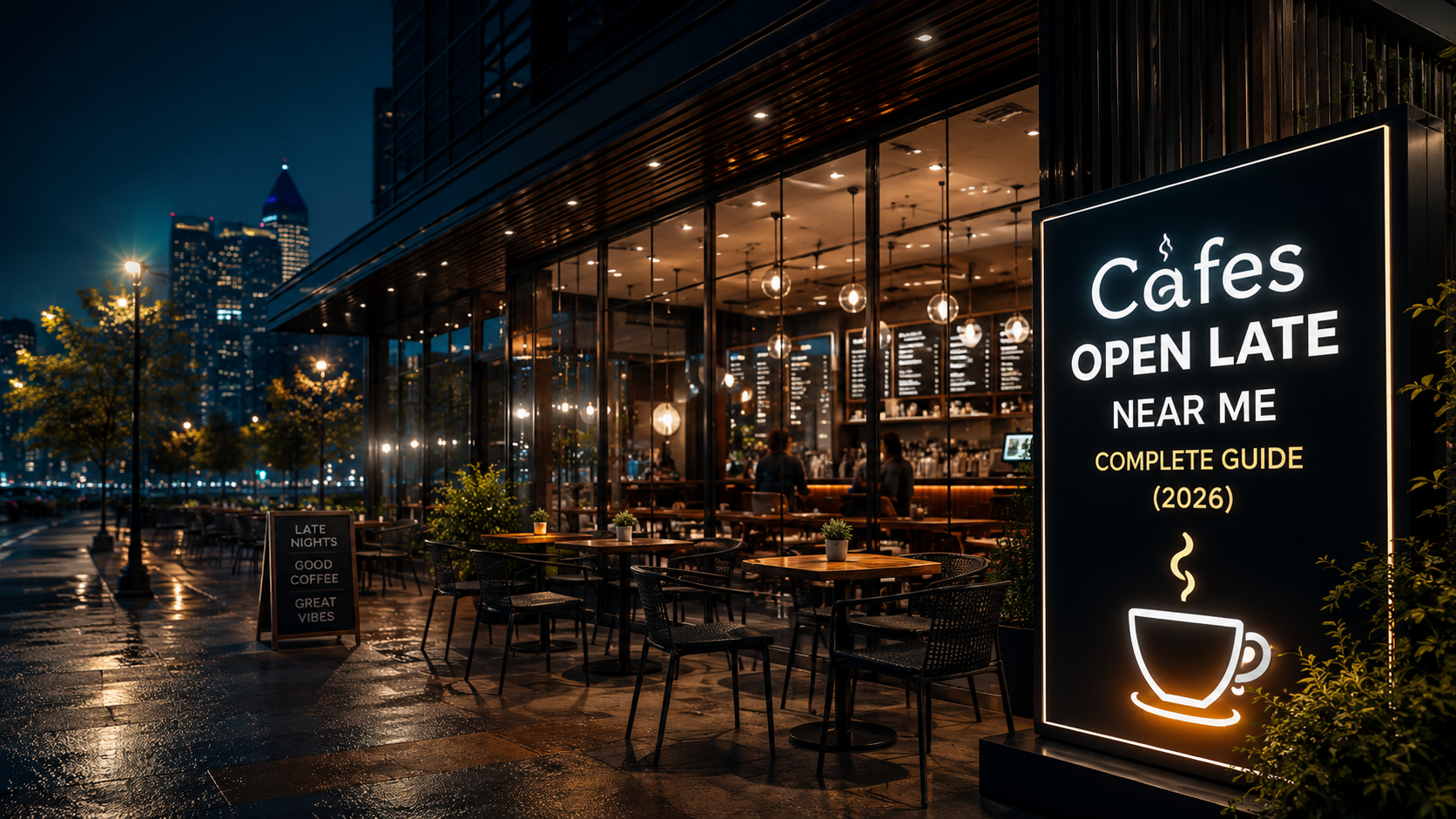 cafes open late near me