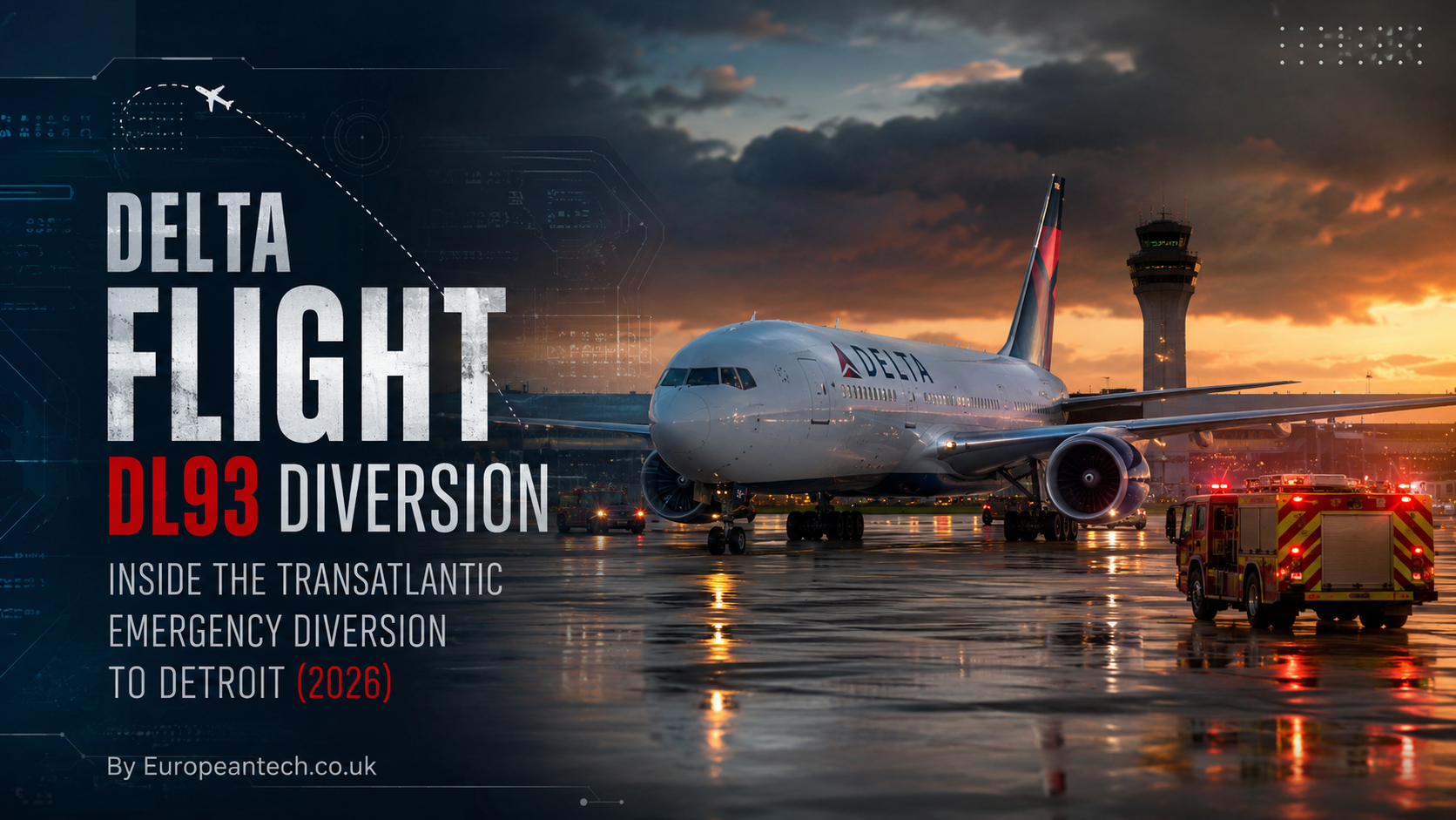 Delta Flight DL93 Diversion